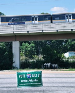 Vote Yes, with MARTA train