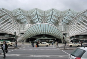 Calatrava's Gare de Oriente in Lisbon, Portugal