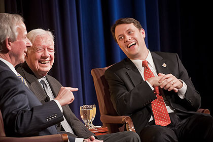 Former President JImmy Carter and his grandson, Georgia State Sen. Jason Carter (Credit